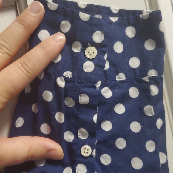 Polka Dot Ruffle Button Top - Picture 7 of 7